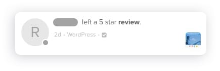 5 star review notification on Fiverr