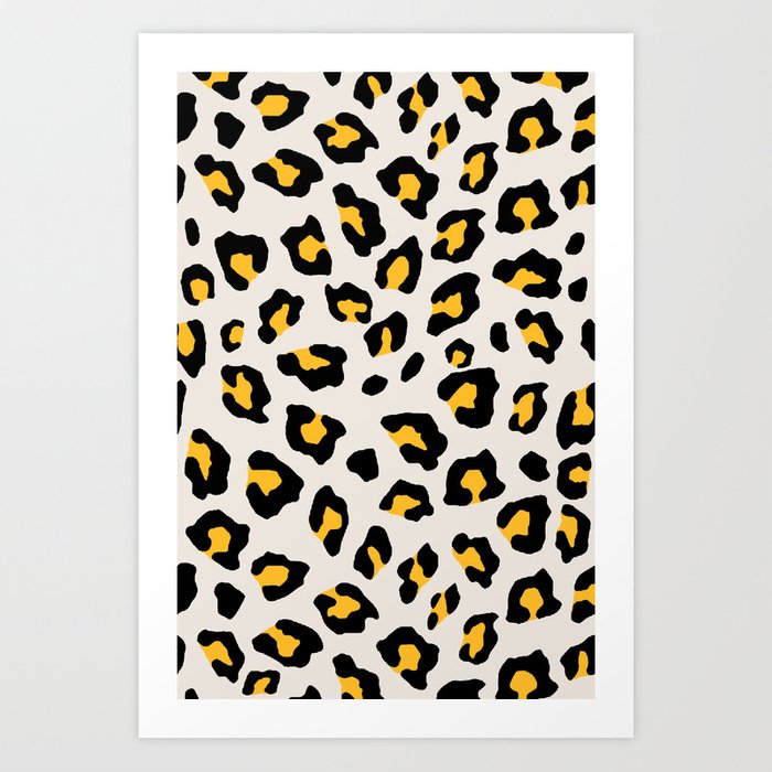 leopard print mustard yellow prints - badgedealers - Web Development, Graphic Design and Illustration Studio from Bergamo – Milano, Italia.
