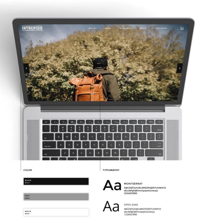 Intrépido E-Commerce Responsive E-Commerce Website Design and Brand Identity
